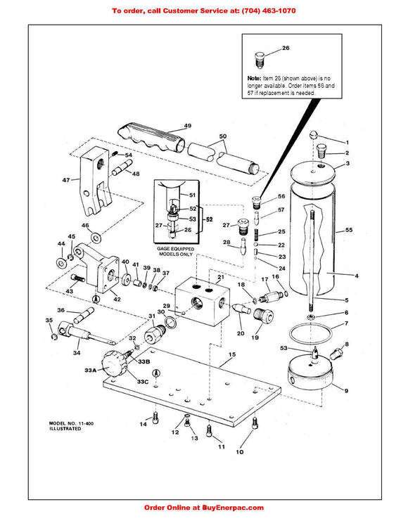 11000KU Universal Repair Kit for 11100 Hand Pump