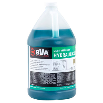 FJZ01 BVA Hydraulics 1 gal premium hydraulic oil - shear stable, multi-viscosity hydraulic fluid