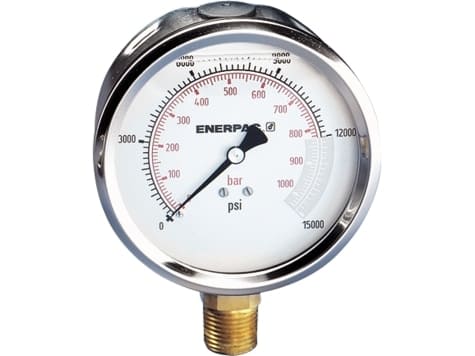 G4040L Gauge, 4" 0-15, 000 PSI