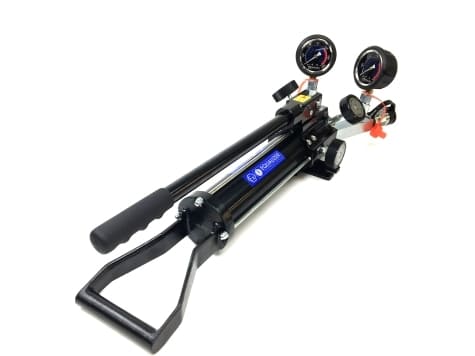 HP1000DMINEX Atex Certified Hydraulic Twin Port Sealed Hand Pump w/ Gauge