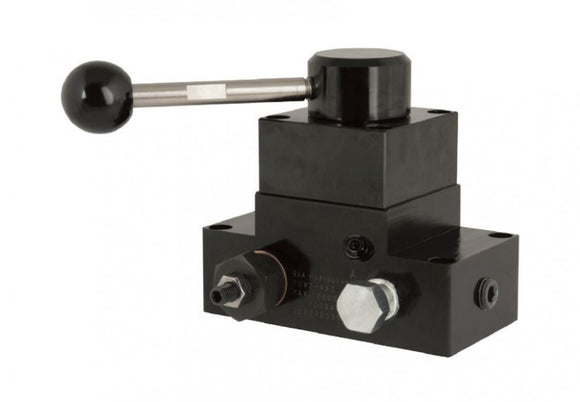 PW3-VAC BVA Hydraulics Valve pump mounted 3-way/3-position 3/8" NPTF, with quick retract & ext. pressure adj.