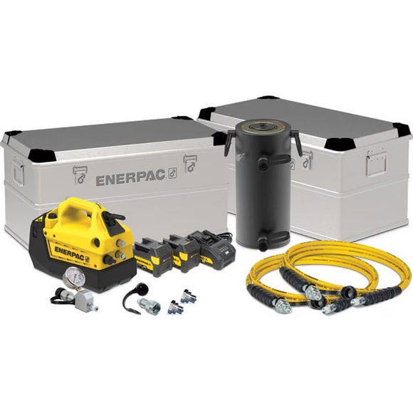 SC100RARPC Enerpac 100 Ton Aluminum Cylinder Cordless Pump Toolbox Set