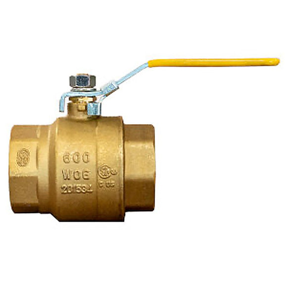 1-1/2" 600# WOG Brass Ball Valve (SM615T01.5)