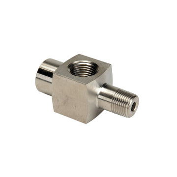 CF3812 BVA Hydraulics Gauge fitting 3/8" x 3/8" x 1/2" NPTF - short