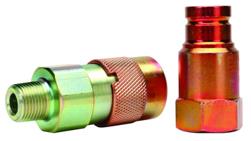CFS38 BVA Hydraulics Coupler flush-face set 3/8"-18 NPTF