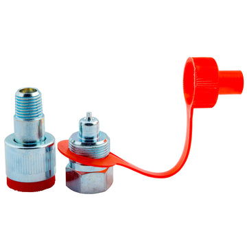 CRZ14 BVA Hydraulics Coupler zinc regular flow set 1/4"-18 NPTF