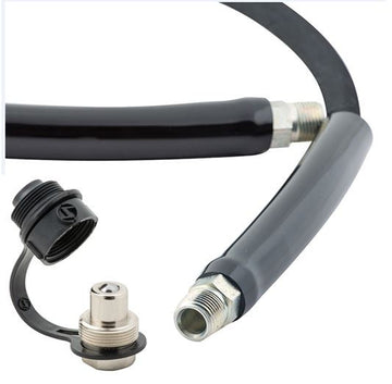CS3838CM BVA Hydraulics Hose hydraulic rubber 3/8"ID 10 ft 3/8"-18 NPTF x CH38M - 10,000 psi