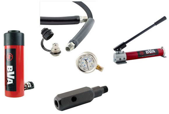 SP10-2506 BVA Hydraulics Combo 25 ton, 6-in stroke cylinder - P1000