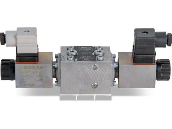 VP0311, Solenoid Poppet Valve, 4 way, 3-position, Closed Center, 24 VDC