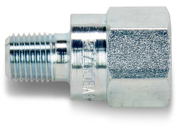 FZ1055 High Pressure Fitting, Adapter, 10,000 psi Maximum Operating Pressure, Connection from 3/8" NPTF Female to 1/4" NPTF Male