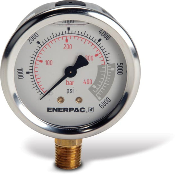 G2517L (G-2517L) Enerpac Pressure Gauge, 2-1/2" 0-6000 PSI