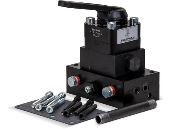 VM43L Pump Mounted Directional Control Valve, Manual, 4 way, 3-position, Tandem Center, Locking