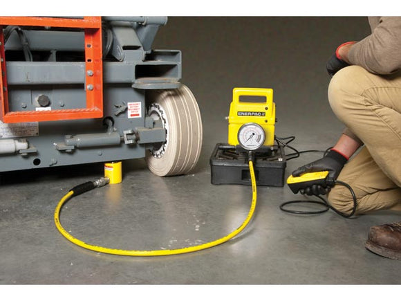 PUJ1401B Two Speed, Economy Electric Hydraulic Pump, 4/3 Manual Valve, 115V, For use with Double Acting Cylinders