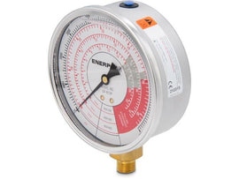 GF813P Hydraulic Force and Pressure Gauge, Imperial Scale, for use with 20, 30, and 60 Ton Cylinders - 0