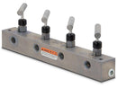 AM41, Split Flow Hydraulic Manifold, 1 inlet, 4 outlet ports-2