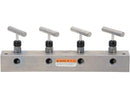 AM41, Split Flow Hydraulic Manifold, 1 inlet, 4 outlet ports-5