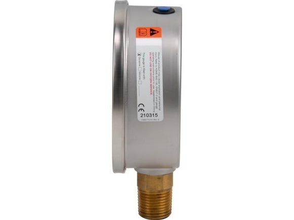GF20P 10,000 psi Hydraulic Force and Pressure Gauge, Imperial Scale, for use with 25 Ton Cylinders