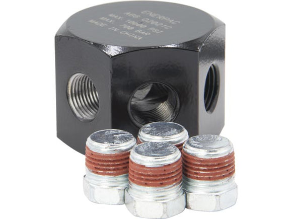 A66 6 Port Hexagon Hydraulic Manifold