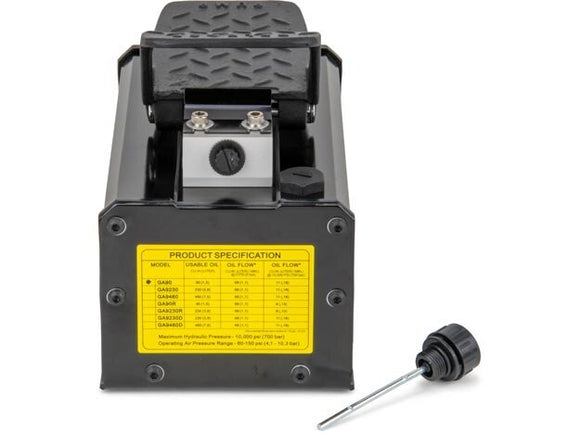GA90 Air/Hyd 90 Cu.In. S/A Foot Pump