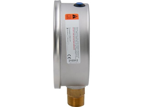 GF10P 10,000 psi Hydraulic Force and Pressure Gauge, Imperial Scale, for use with 10 Ton Cylinders