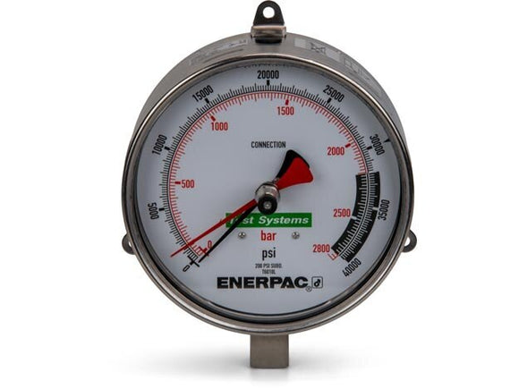 T6010L, Test System Gauge, Stainless Steel, 40,000 maximum psi